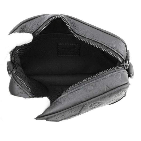 ルイヴィトン 長財布 モノグラム・シャドウ トロカデロ･ウェアラブル ウォレット M26737 ショルダーバッグ 黒 ブラック メンズ