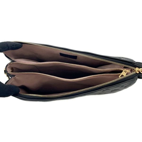 ルイヴィトン ショルダーバッグ モノグラム・パターン ラムスキン クッサンPM M57790 LOUIS VUITTON 3way ブラック 黒