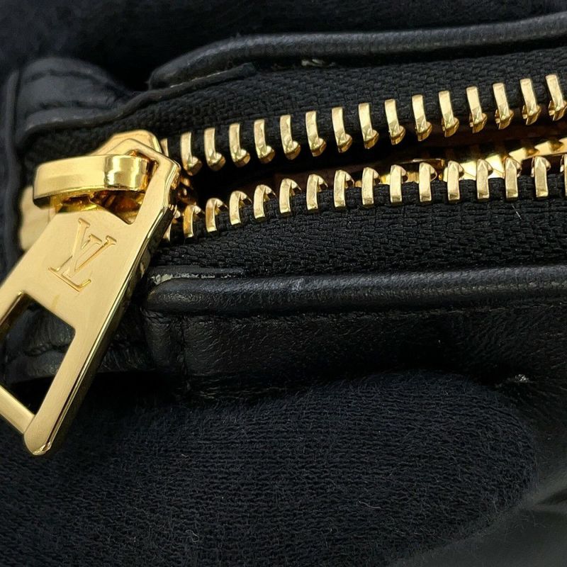 ルイヴィトン ショルダーバッグ モノグラム・パターン ラムスキン クッサンPM M57790 LOUIS VUITTON 3way ブラック 黒