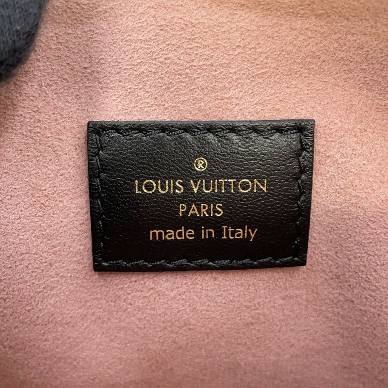 ルイヴィトン ショルダーバッグ モノグラム・パターン ラムスキン クッサンPM M57790 LOUIS VUITTON 3way ブラック 黒