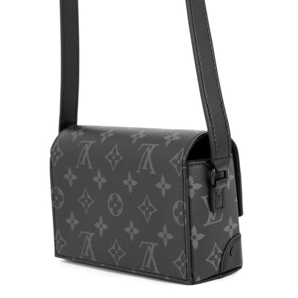 ルイヴィトン ショルダーバッグ モノグラム・エクリプス スティーマー・ウェアラブル ウォレット M81783 黒 ブラック