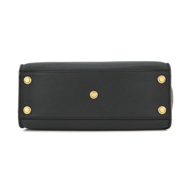 ルイヴィトン ハンドバッグ モノグラム/カーフレザー オンマイサイドMM M53823 LOUIS VUITTON ヴィトン バッグ 黒 ブラック