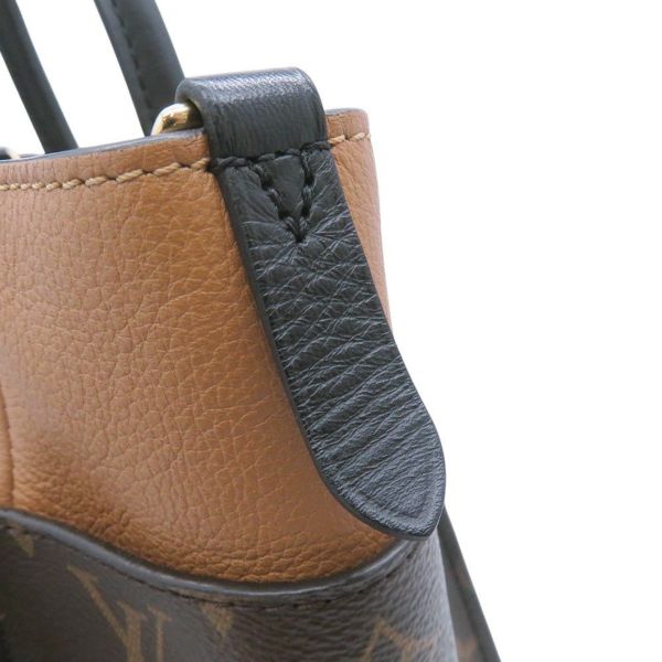 ルイヴィトン ハンドバッグ モノグラム/カーフレザー オンマイサイドMM M53823 LOUIS VUITTON ヴィトン バッグ 黒 ブラック