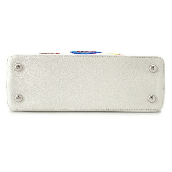 ルイヴィトン ハンドバッグ LV × YKカプシーヌMM M21726 LOUIS VUITTON 2wayショルダーバッグ 草間彌生 白