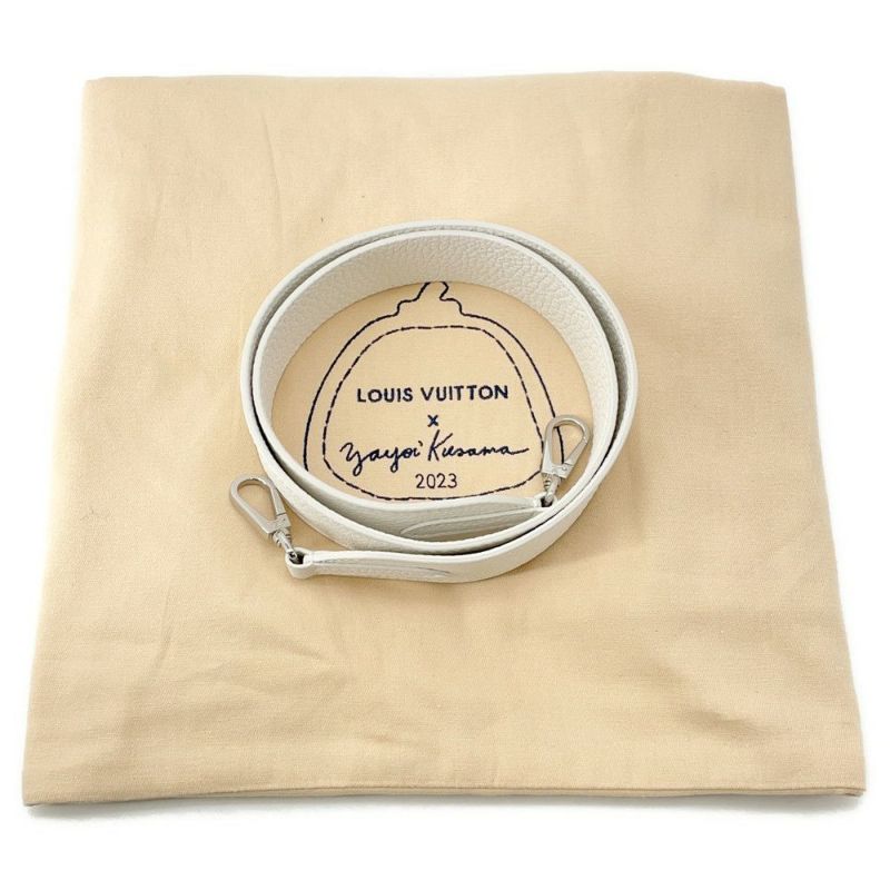 ルイヴィトン ハンドバッグ LV × YKカプシーヌMM M21726 LOUIS VUITTON 2wayショルダーバッグ 草間彌生 白