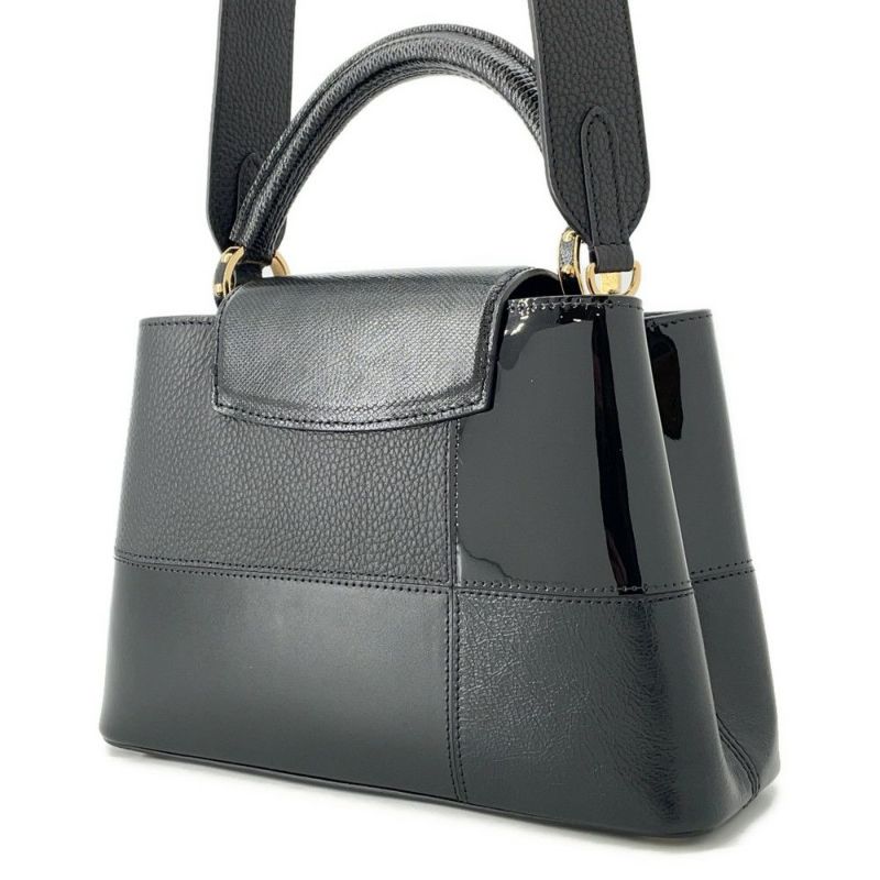 ルイヴィトン ハンドバッグ エナメル/レザー カプシーヌBB M59269 LOUIS VUITTON 2wayショルダーバッグ