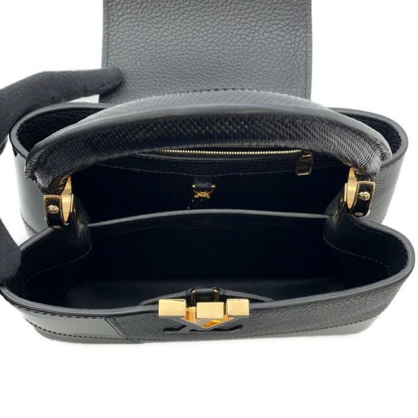 ルイヴィトン ハンドバッグ エナメル/レザー カプシーヌBB M59269 LOUIS VUITTON 2wayショルダーバッグ