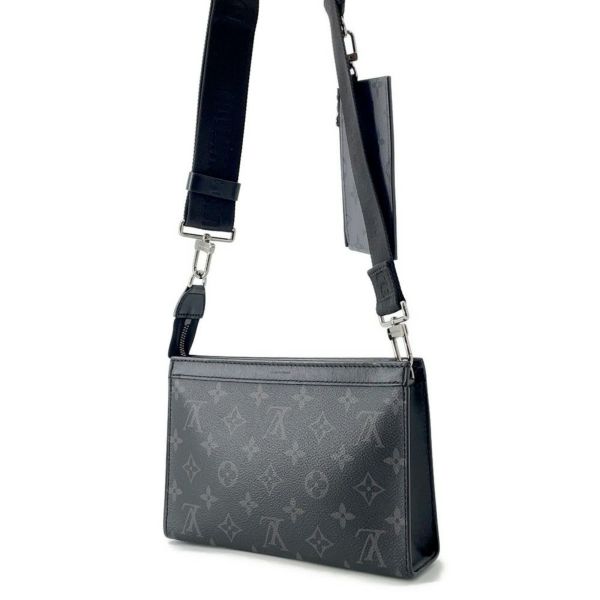 ルイヴィトン ショルダーバッグ モノグラム・エクリプス リバース ガストン・ウェアラブル ウォレット M81124 ブラック 黒