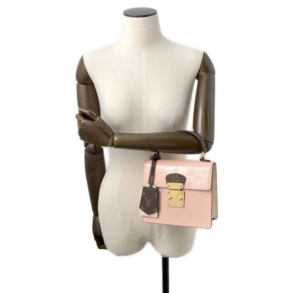 ルイヴィトン ハンドバッグ モノグラム・ヴェルニ スプリング・ストリート PM M90468 ヴィトン  2way ショルダーバッグ
