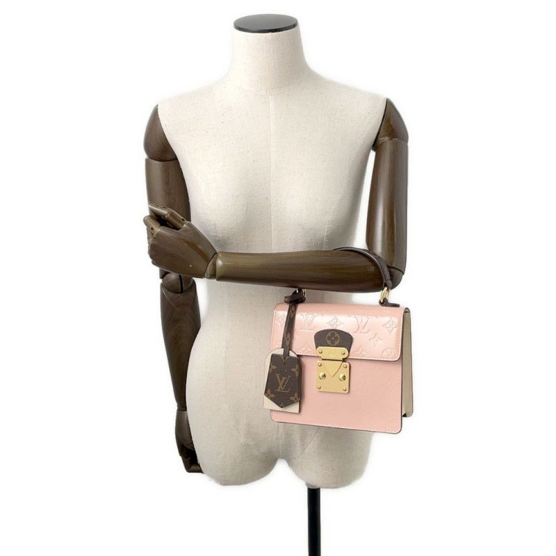 ルイヴィトン ハンドバッグ モノグラム・ヴェルニ スプリング・ストリート PM M90468 ヴィトン  2way ショルダーバッグ