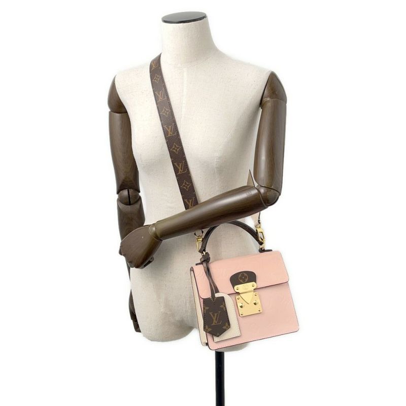 ルイヴィトン ハンドバッグ モノグラム・ヴェルニ スプリング・ストリート PM M90468 ヴィトン  2way ショルダーバッグ