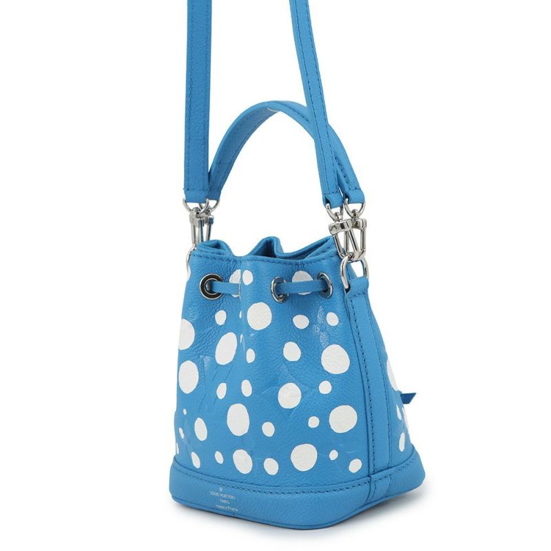 ルイヴィトン ハンドバッグ モノグラム・アンプラント/インフィニティ・ドット LV×YK ナノ・ノエ M81985 2way  草間彌生 コラボ