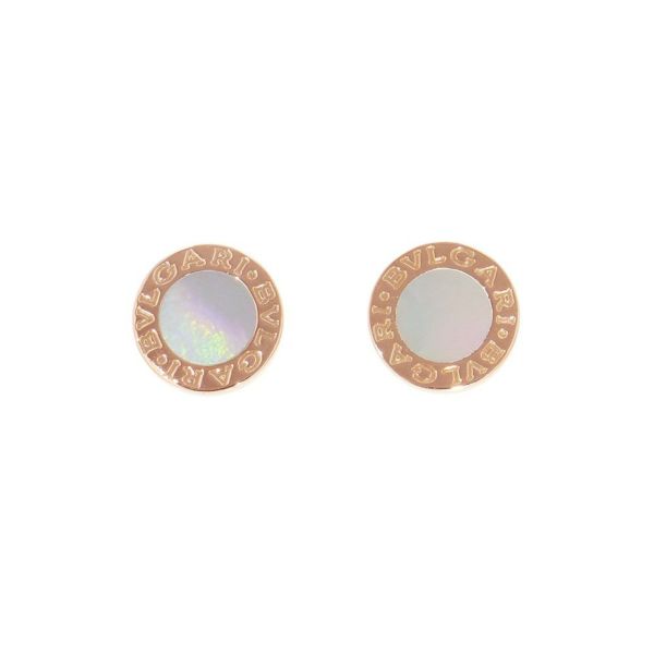 ブルガリ ピアス ブルガリ・ブルガリ イヤリング ホワイトシェル K18PGピンクゴールド OR856236 BVLGARI