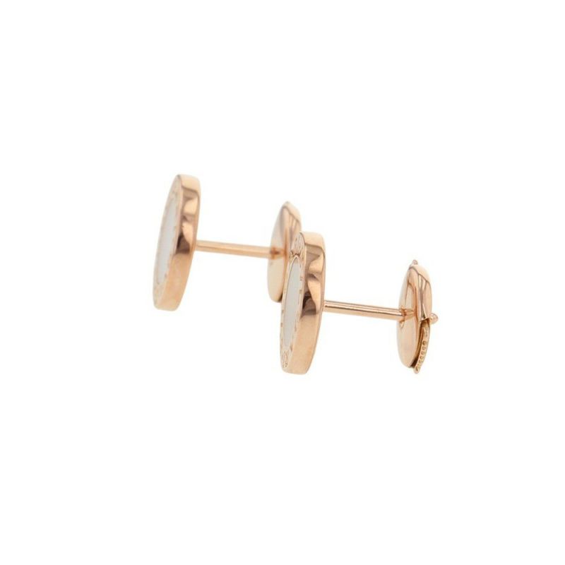 ブルガリ ピアス ブルガリ・ブルガリ イヤリング ホワイトシェル K18PGピンクゴールド OR856236 BVLGARI