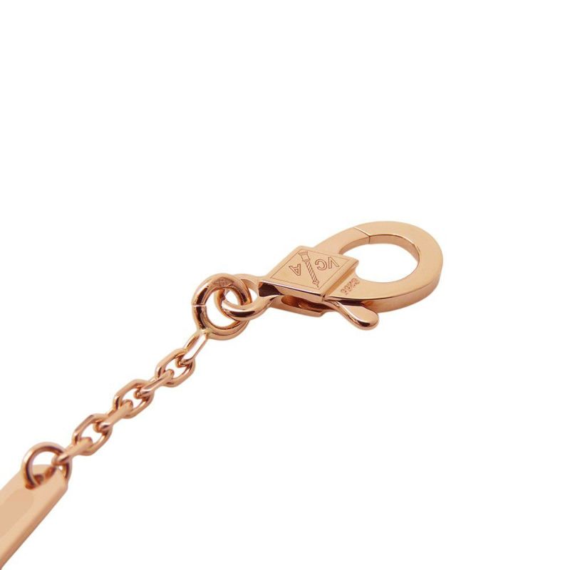 ヴァンクリ ネックレス ヴィンテージアルハンブラ シルバーオブシディアン ダイヤ 1P K18PG VCARP9T000 2023年ホリデー限定