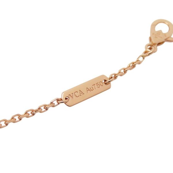 ヴァンクリ ネックレス ヴィンテージアルハンブラ シルバーオブシディアン ダイヤ 1P K18PG VCARP9T000 2023年ホリデー限定