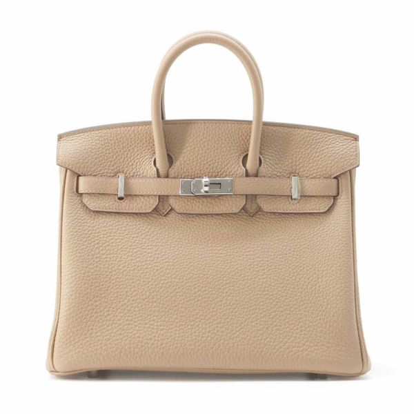 エルメス バーキン25 ベージュマルファ/シルバー金具 トゴ W刻印 HERMES Birkin ハンドバッグ