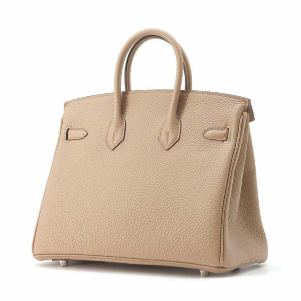 エルメス バーキン25 ベージュマルファ/シルバー金具 トゴ W刻印 HERMES Birkin ハンドバッグ