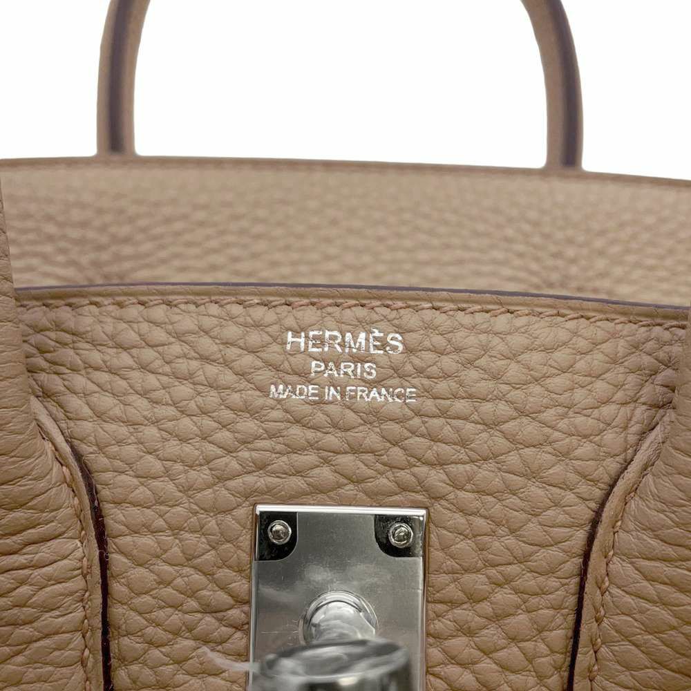 エルメス バーキン25 ベージュマルファ/シルバー金具 トゴ W刻印 HERMES Birkin ハンドバッグ