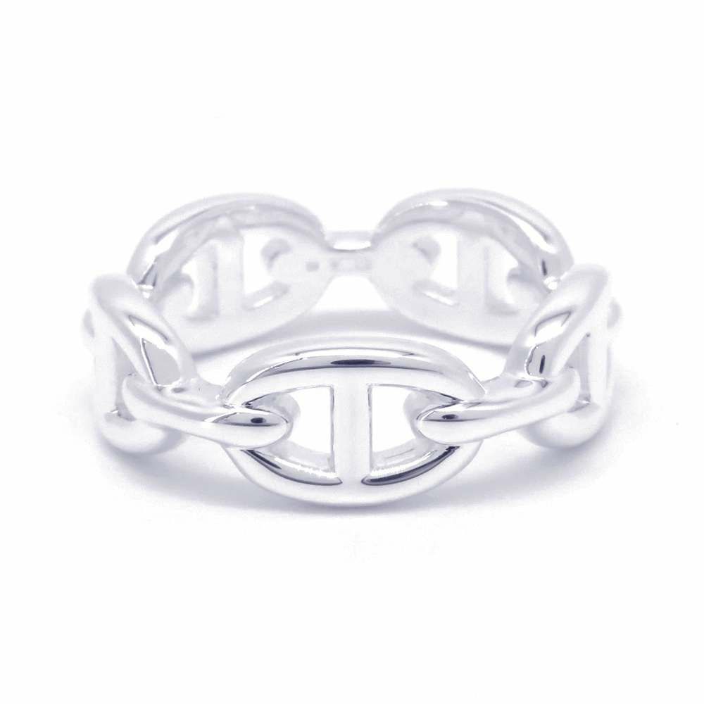 エルメス リング シェーヌダンクル アンシェネPM SV925シルバー リングサイズ59 HERMES 指輪 ジュエリー