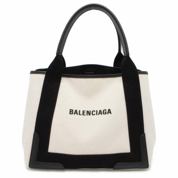 バレンシアガ トートバッグ ネイビーカバス S ポーチ付 339933 BALENCIAGA スモールサイズ バッグ 黒