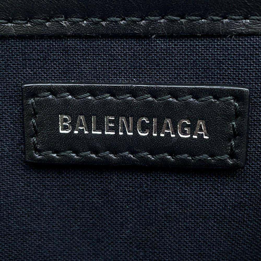 バレンシアガ トートバッグ ネイビーカバス S ポーチ付 339933 BALENCIAGA スモールサイズ バッグ 黒
