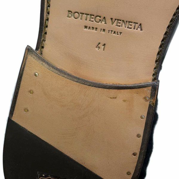 ボッテガヴェネタ ブーツ レースアップ カーフレザー メンズサイズ41 730260 BOTTEGA VENETA 靴 黒