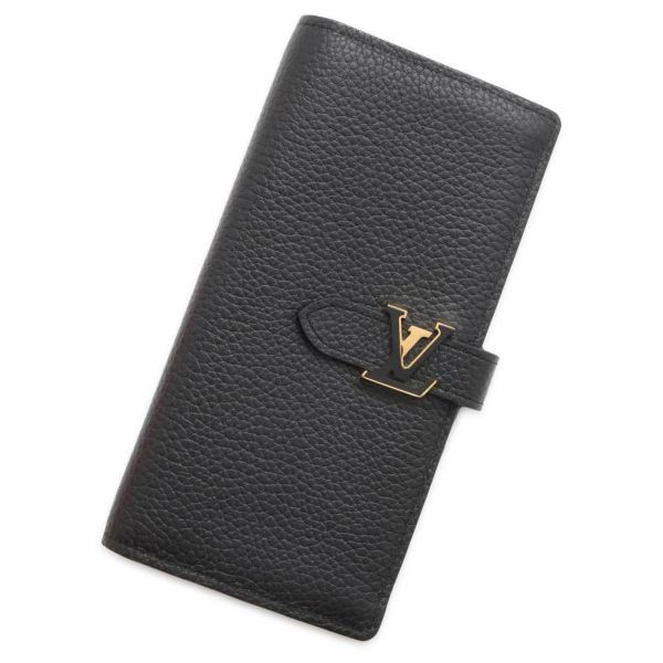 ルイヴィトン 長財布 LV ヴェルティカル ウォレット トリヨンレザー M81330 LOUIS VUITTON ブラック 黒 安心保証 |  中古・新品ブランド販売ギャラリーレア公式通販