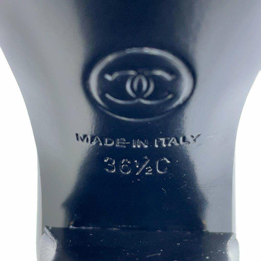 シャネル サンダル ココマーク パール ヒール レザー レディースサイズ36 1/2C G39252 CHANEL 靴 黒