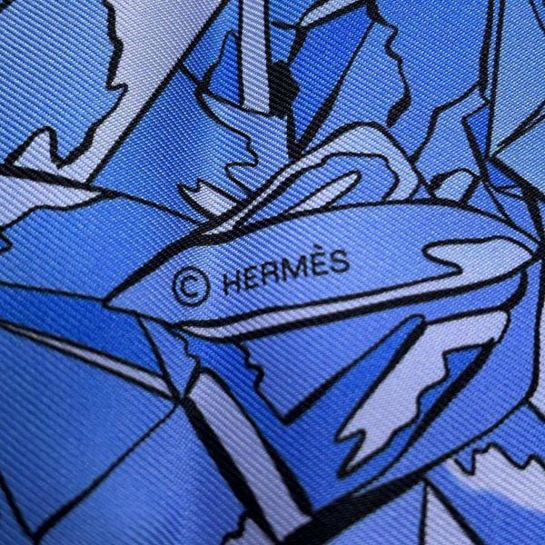 エルメス スカーフ カレ90 ラ・ヴァレ・ドゥ・クリスタル La Vallee de Cristal シルク HERMES 2023秋冬