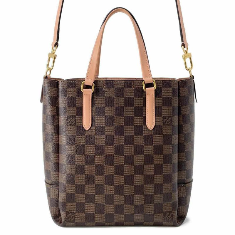 ルイヴィトン ハンドバッグ ダミエ・エベヌ ベルモントNV BB N60297 2wayショルダーバッグ ポーチ付き ピンク