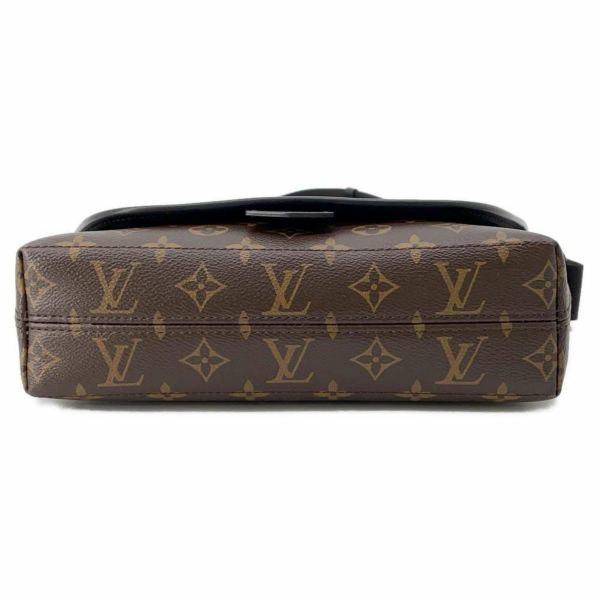 ルイヴィトン ショルダーバッグ モノグラム・マカサー マグネティック・メッセンジャー M45557 LOUIS VUITTON 黒 ブラック