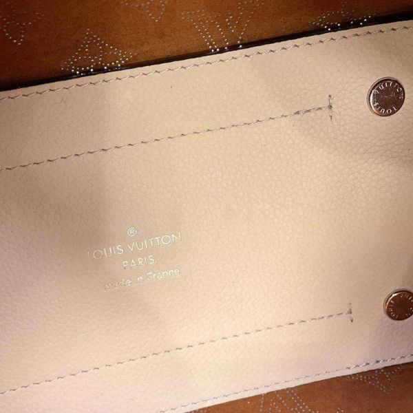 ルイヴィトン ハンドバッグ モノグラム・マヒナ ヒナPM M55551 LOUIS VUITTON 2wayショルダーバッグ グレージュ