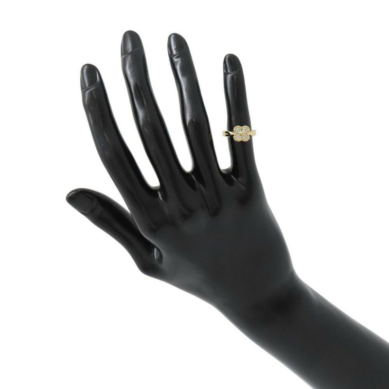 ヴァンクリーフ＆アーペル リング アルノ ダイヤモンド4P K18YGイエローゴールド リングサイズ約3号