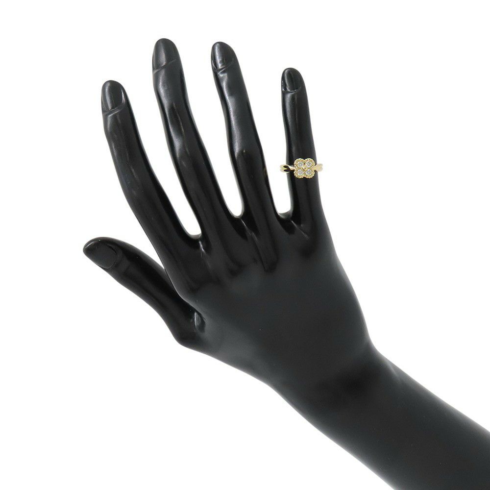 ヴァンクリーフ＆アーペル リング アルノ ダイヤモンド4P K18YGイエローゴールド リングサイズ約3号