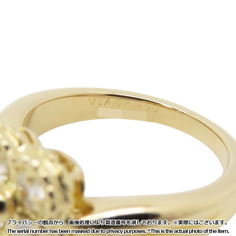 ヴァンクリーフ＆アーペル リング アルノ ダイヤモンド4P K18YGイエローゴールド リングサイズ約3号
