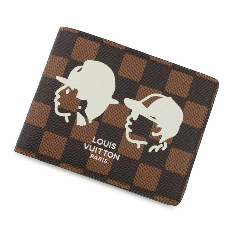 ルイヴィトン 二つ折り財布 ダミエ ポルトフォイユ・ミュルティプル N40777 2025年秋冬限定 ファレル