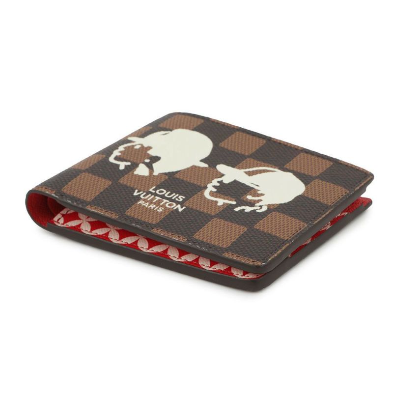 ルイヴィトン 二つ折り財布 ダミエ ポルトフォイユ・ミュルティプル N40777 2025年秋冬限定 ファレル