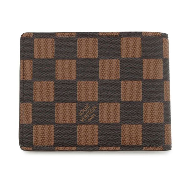 ルイヴィトン 二つ折り財布 ダミエ ポルトフォイユ・ミュルティプル N40777 2025年秋冬限定 ファレル