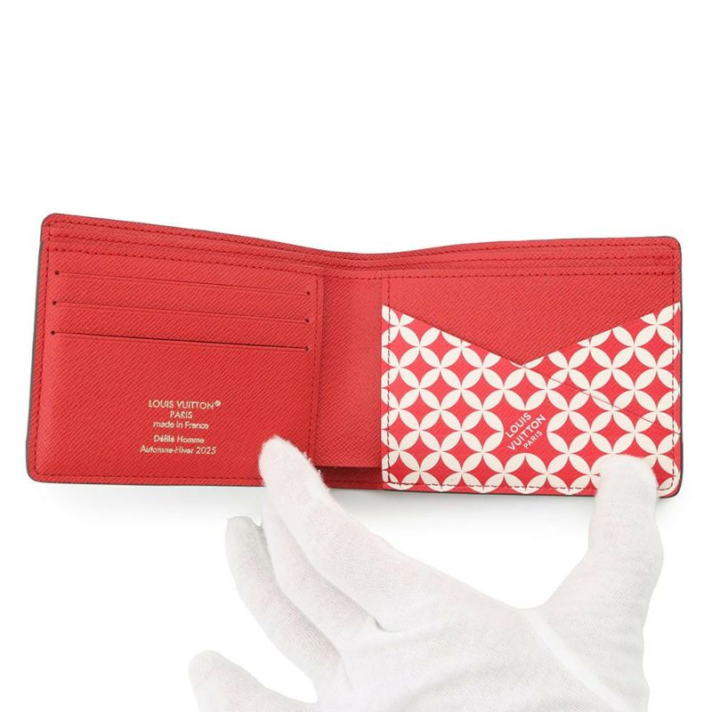 ルイヴィトン 二つ折り財布 ダミエ ポルトフォイユ・ミュルティプル N40777 2025年秋冬限定 ファレル