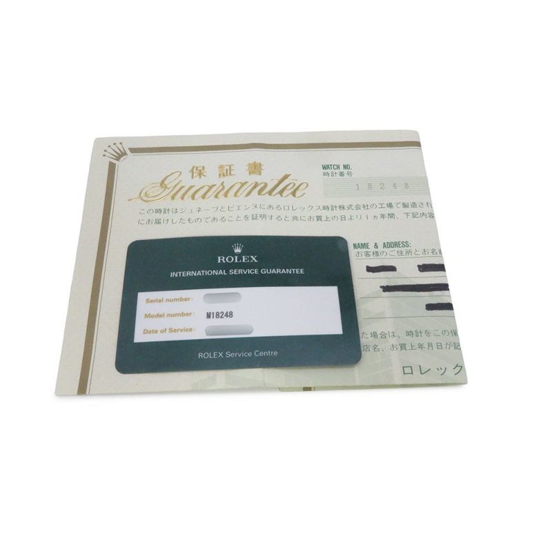 ロレックス デイデイト K18YG 10Pダイヤ Y番 18248G ウォッチ シャンパンゴールド文字盤 バーク仕上げ