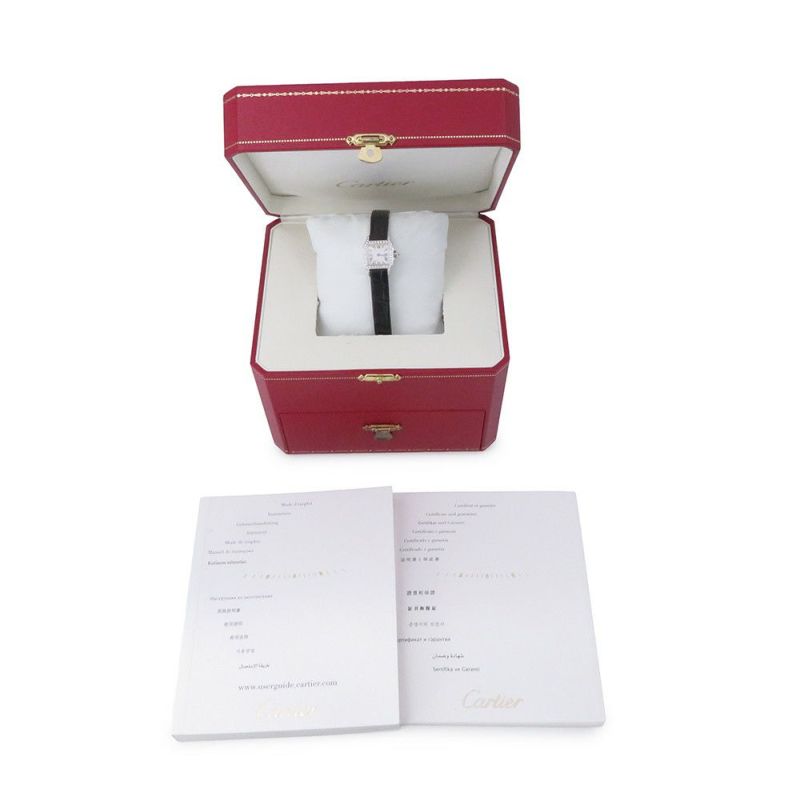 カルティエ サントス ドゥ カルティエ ミニ WF902005 クォーツ Cartier 腕時計 白文字盤