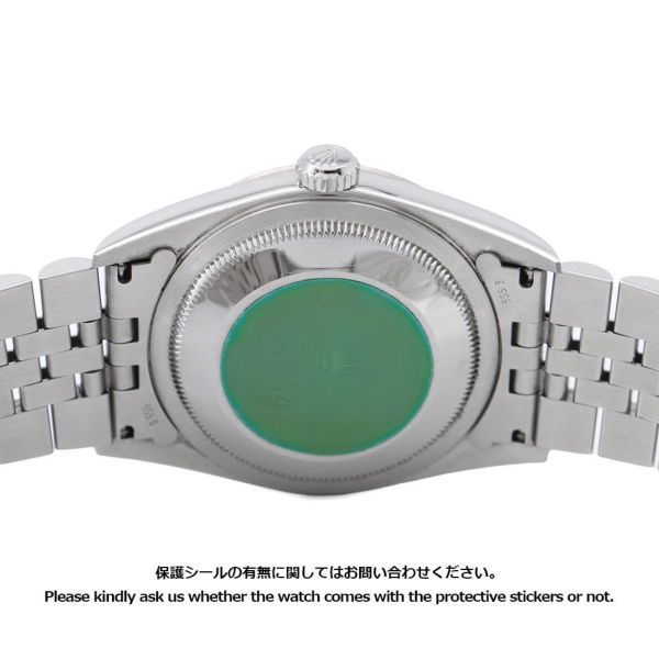 ロレックス デイトジャスト36 P番 SS/K18WGホワイトゴールド 10Pダイヤ 16234G ROLEX 腕時計 ソーダライト文字盤