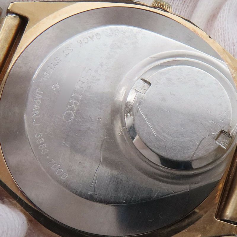 セイコー スーペリア デイデイト 3883-7000 SEIKO 腕時計 クォーツ シャンパンゴールド文字盤 アンティーク
