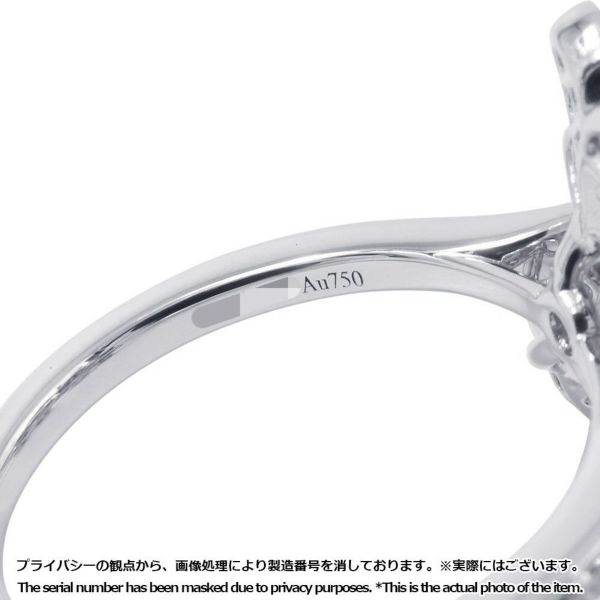 グラフ リング ワイルドフラワー ダイヤモンドクラスター リング ダイヤ 計0.69ct K18WGホワイトゴールド サイズ約14号 指輪