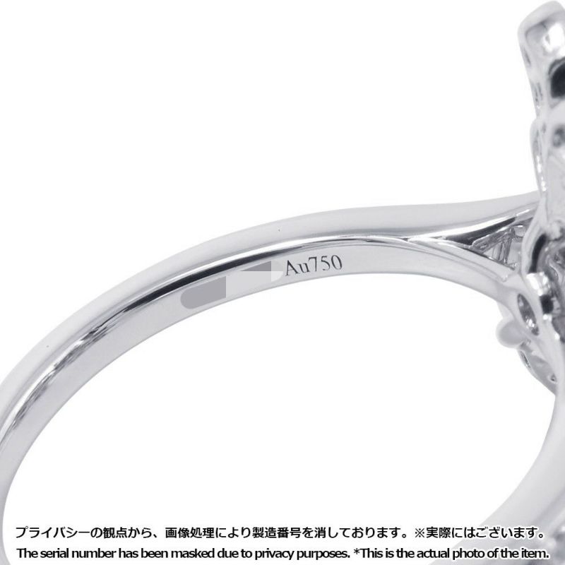 グラフ リング ワイルドフラワー ダイヤモンドクラスター リング ダイヤ 計0.69ct K18WGホワイトゴールド サイズ約14号 指輪