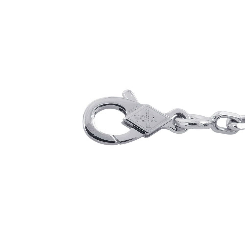 ヴァンクリーフ&アーペル ネックレス マジック アルハンブラ 6モチーフ グレーマザーオブパール K18WGホワイトゴールド VCARP3TL00