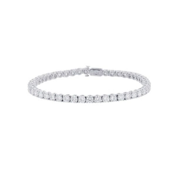 ブルガリ ブレスレット グリフ テニス ブレスレット ダイヤ48P 計約4.5ct K18WGホワイトゴールド BVLGARI ジュエリー