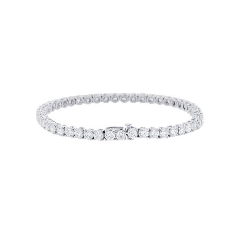ブルガリ ブレスレット グリフ テニス ブレスレット ダイヤ48P 計約4.5ct K18WGホワイトゴールド BVLGARI ジュエリー