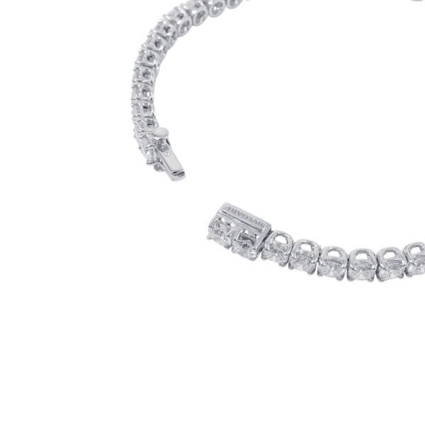 ブルガリ ブレスレット グリフ テニス ブレスレット ダイヤ48P 計約4.5ct K18WGホワイトゴールド BVLGARI ジュエリー